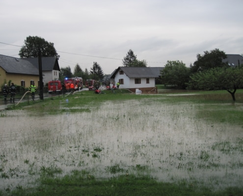 Hochwasser an der Grenzmur