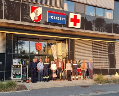 Gruppenbild Hochwasserinformations-Veranstaltung Bad Radkersburg